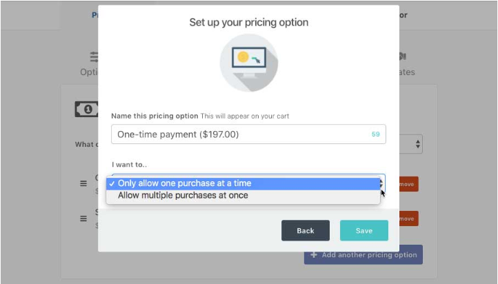 ThriveCart multiple quantity selector
