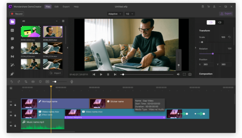 Wondershare DemoCreator-–-Screen-Recording Video Editing