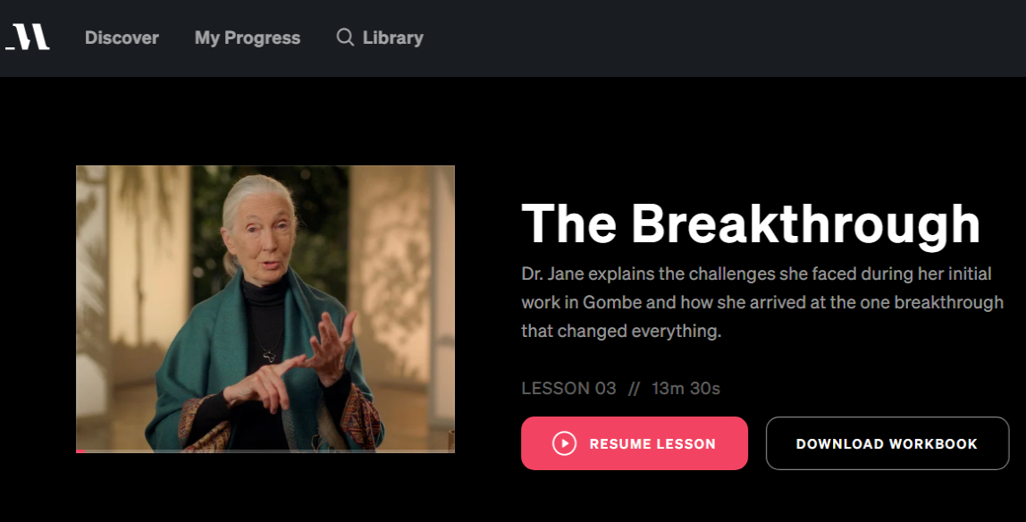 Jane Goodall Conservation Masterclass Review - Introduction