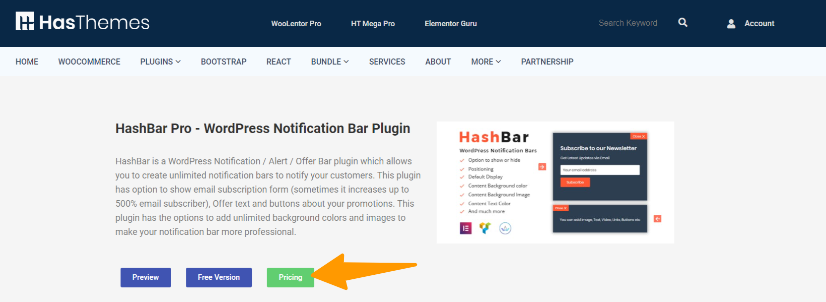 WordPress-Notification-Bar-Plugin Hashbar