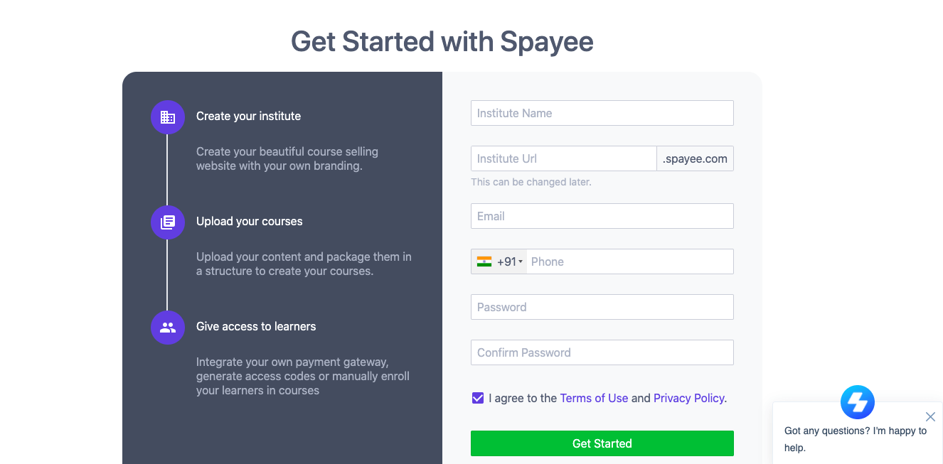 Get started with spayee- Spayee vs Podia