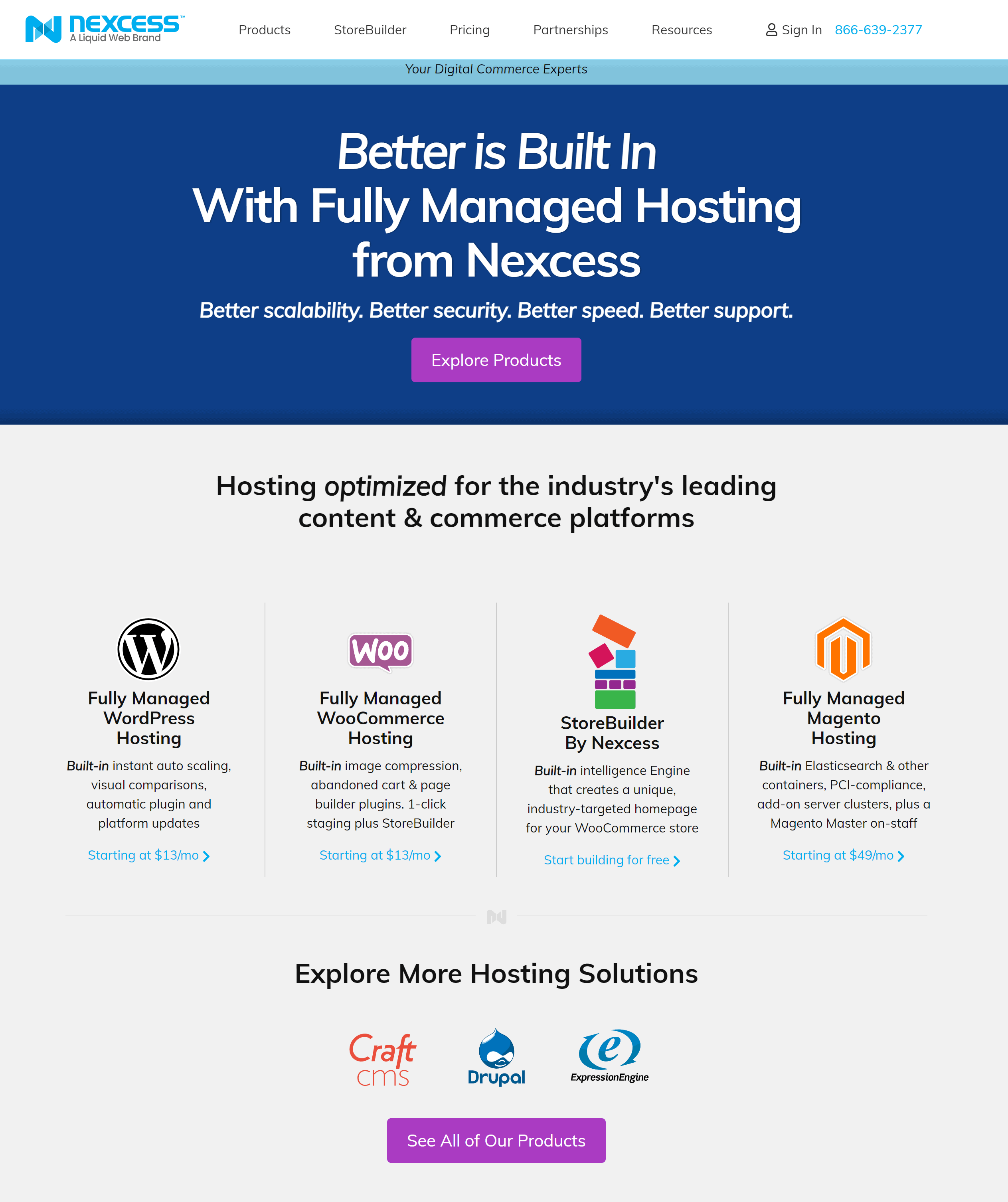 Hosting gestito Nexcess per Magento, WordPress e altro