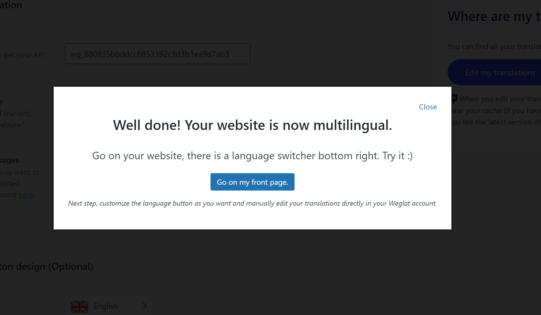 Weglot多语言网站 plugin