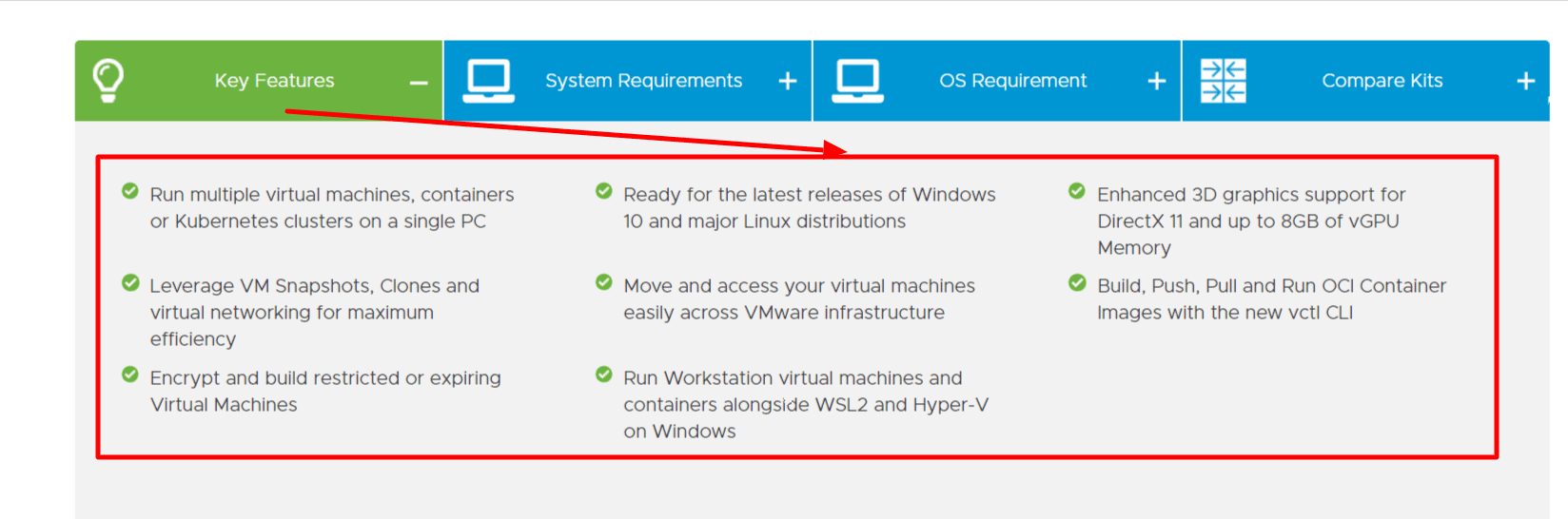 VMware Workstation 16 pro features
