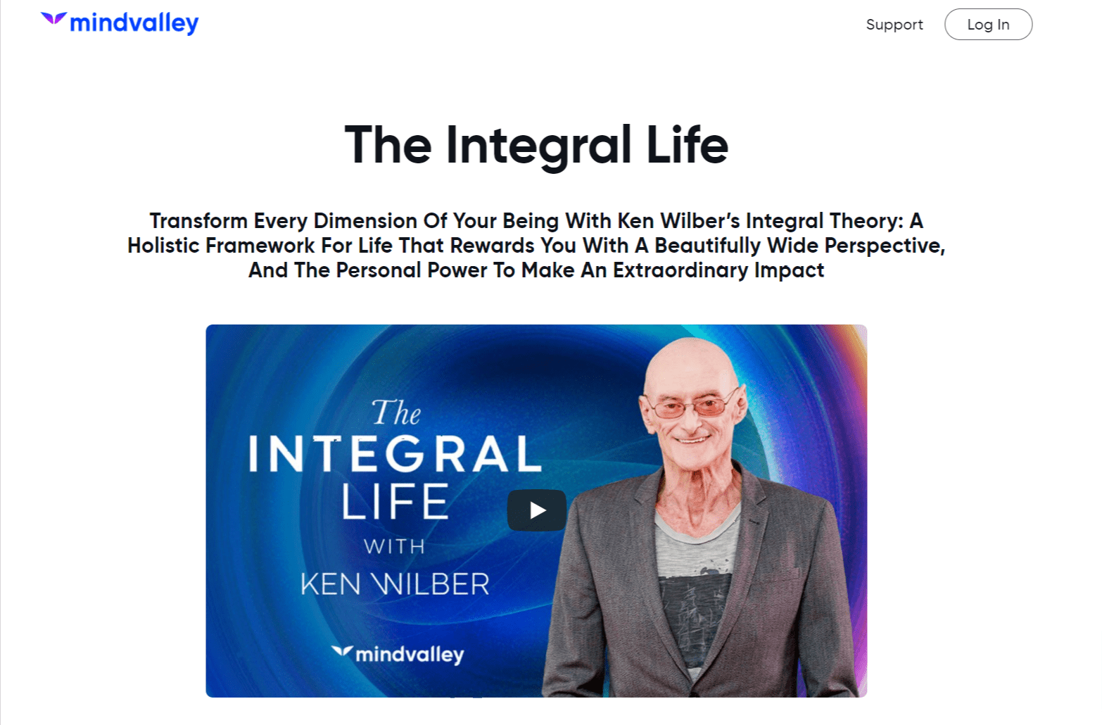 Integral Life By Ken Wilber- overview