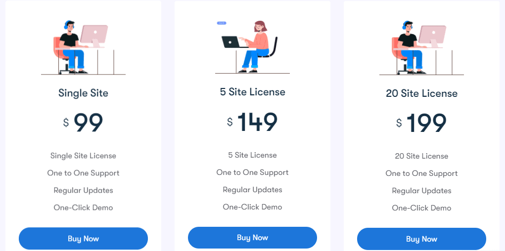 Pricing - Learnmate learndash theme review