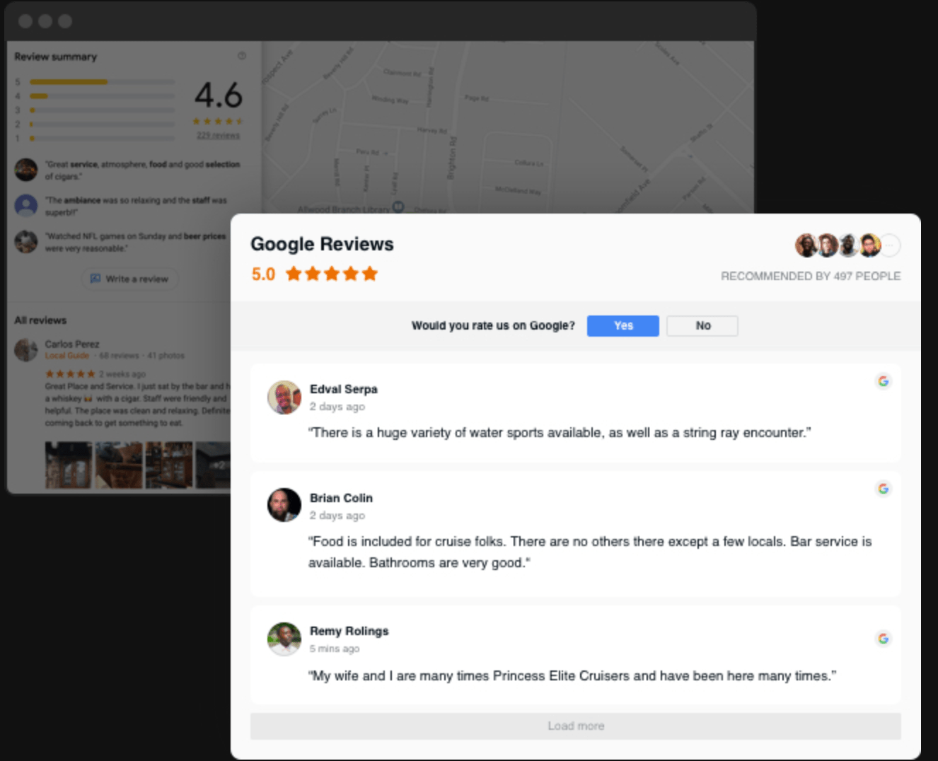 Elfsight google reviews widget
