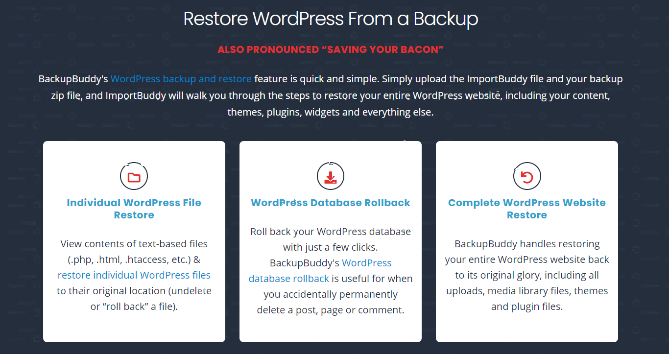 Restore WordPress from Backup