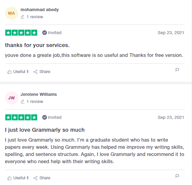 Grammarly User Review