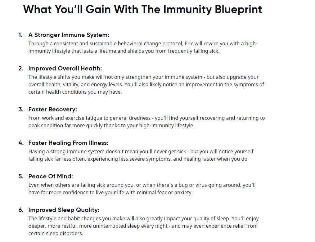 immunity blueprint review
