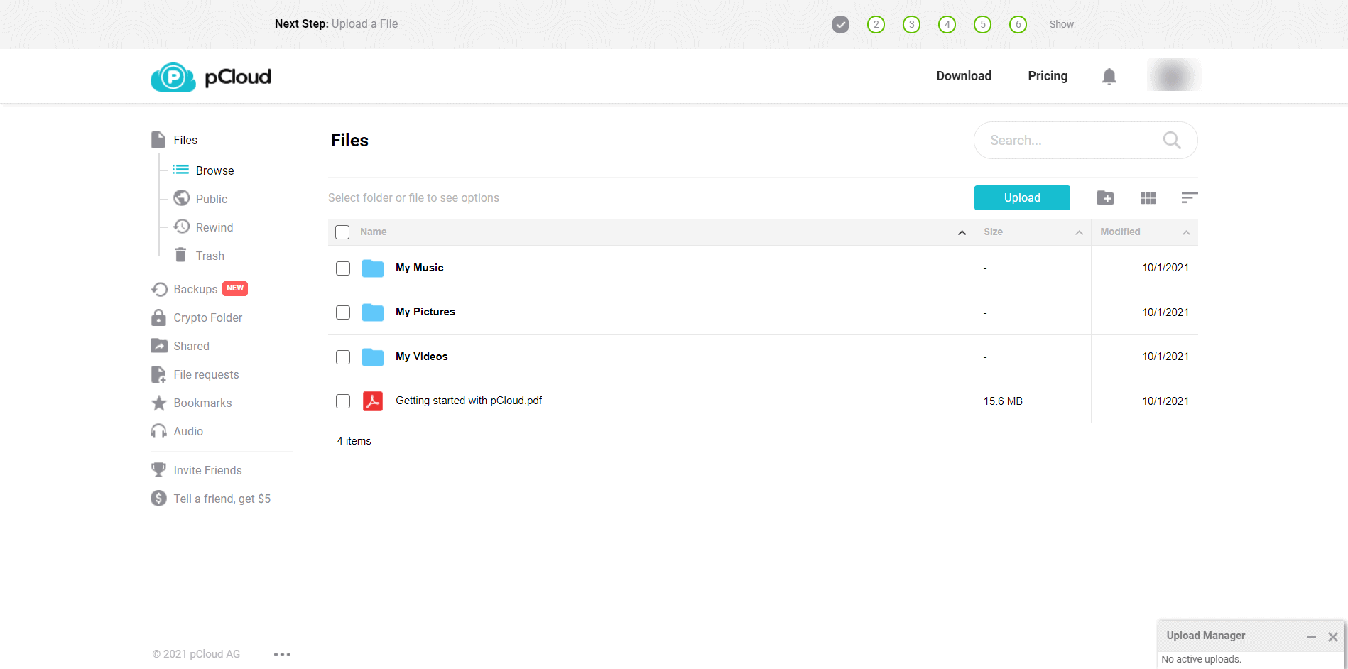 pCloud-File-Manager