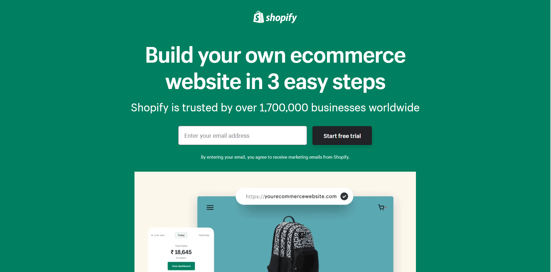 Web.com so với Shopify shopify
