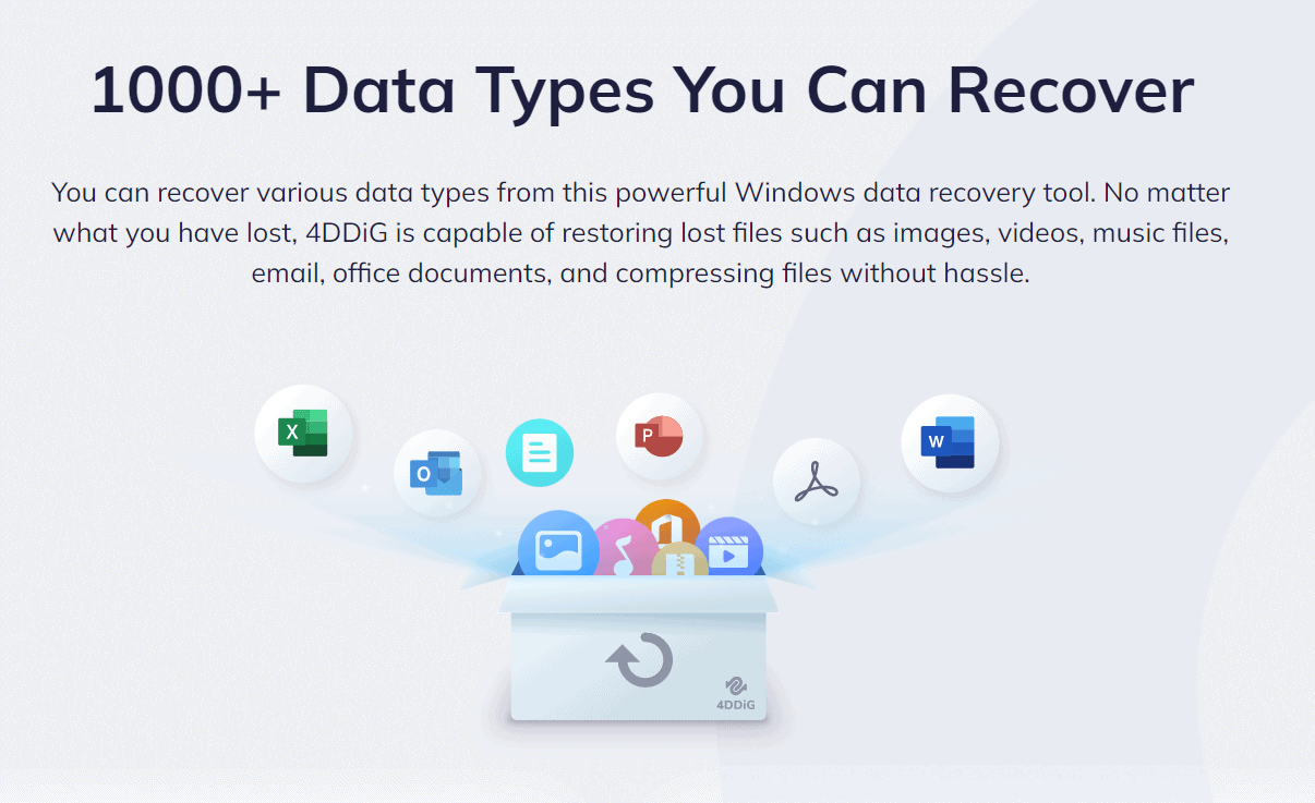 Tenorshare 4DDiG Data Recovery Review - Data Types You Can Recover