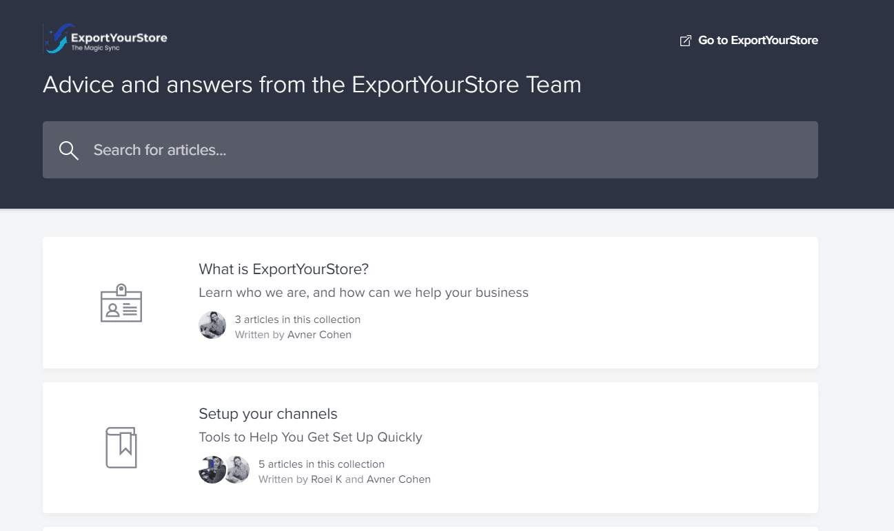 ExportYourStore Review - support