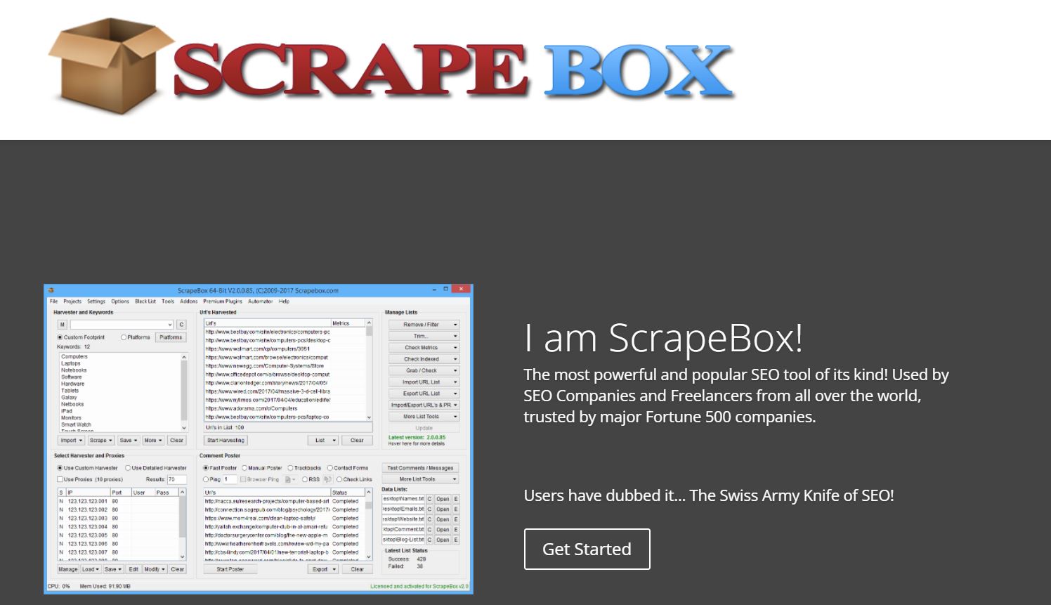 Scrape Box- Black Hat SEO Tools
