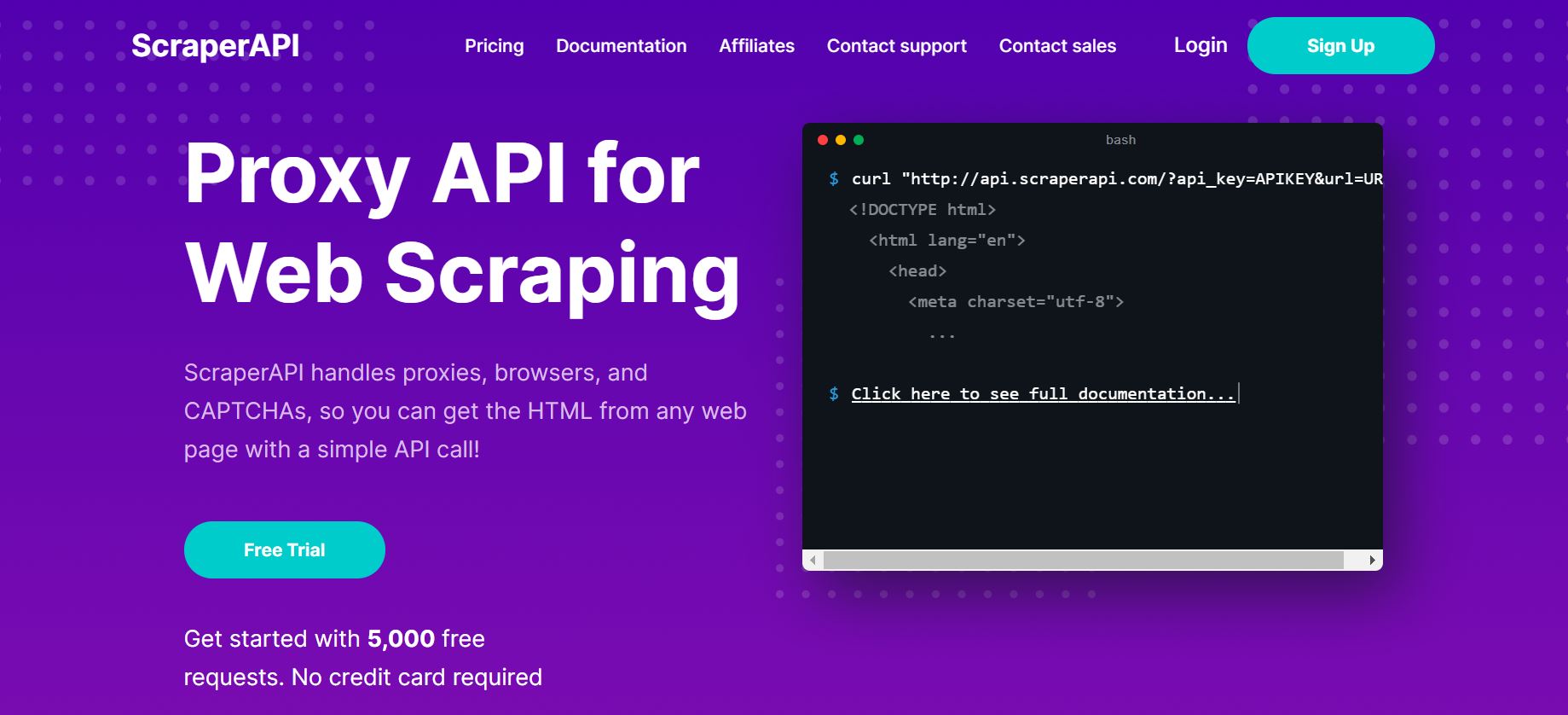 api for web scraping