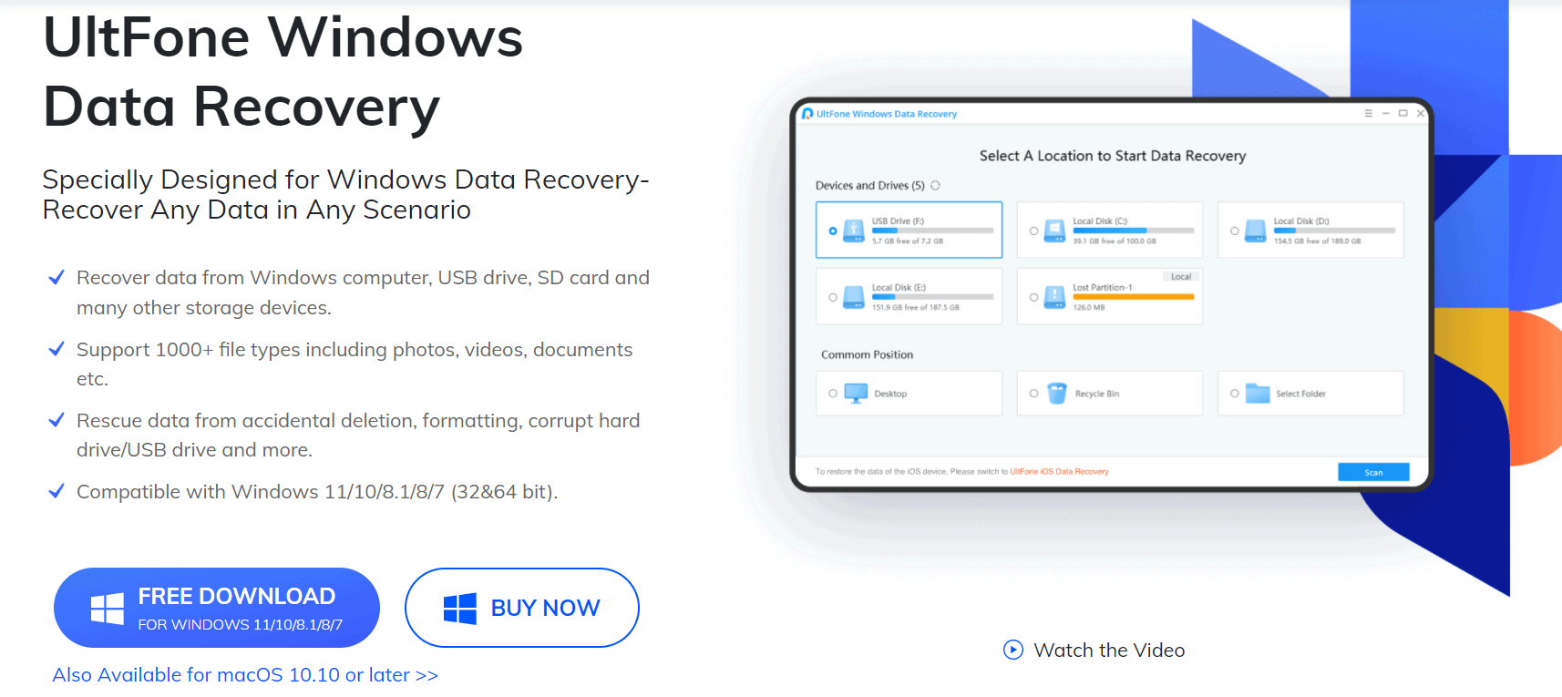 ultfone windows data recovery