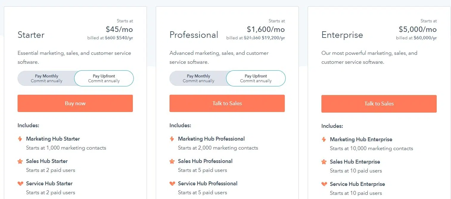 Fetures and pricing hubsopt chat
