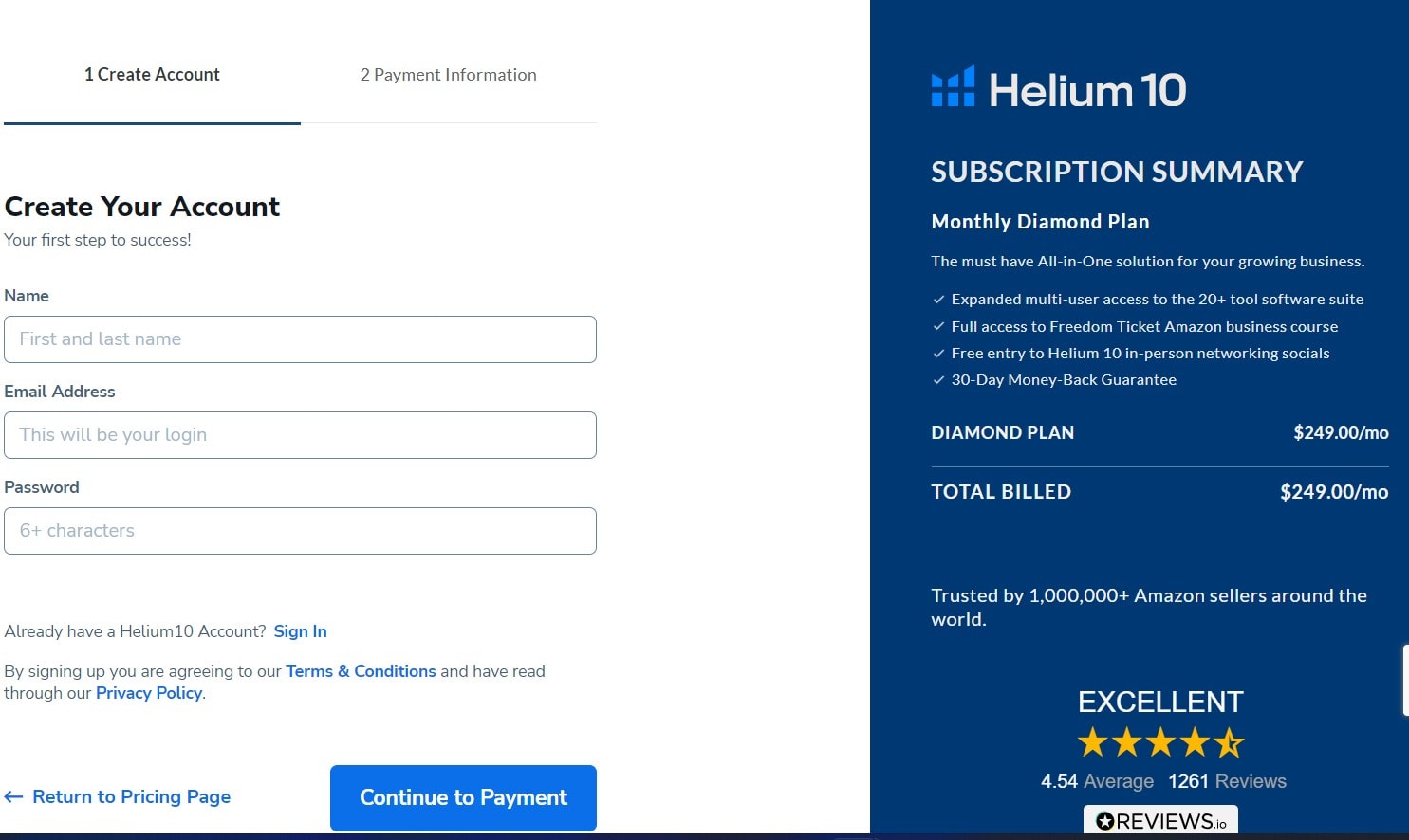Helium 10 Pricing Diamond Plan helium 10