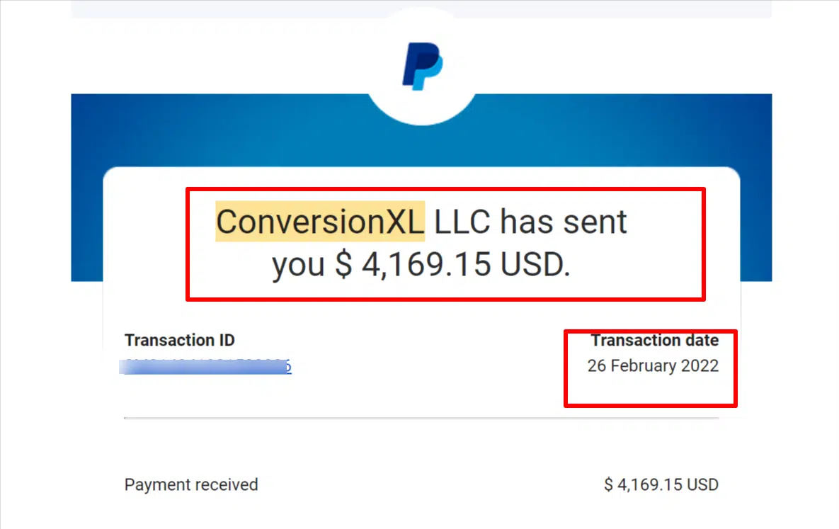 Conversion XL Доказателства за печалба