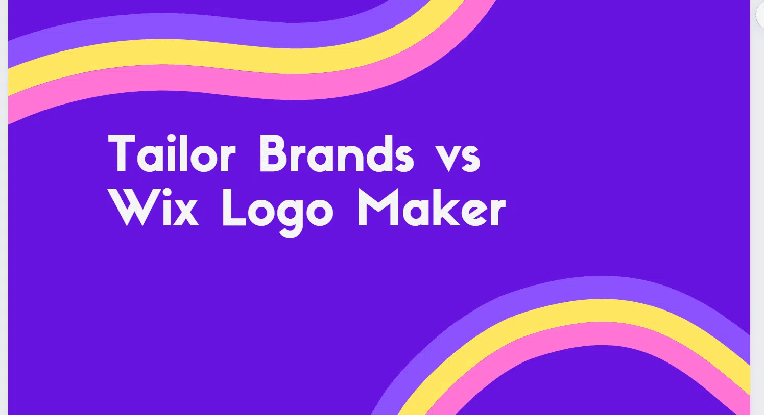 Tailor Brands vs Wix Logo Maker