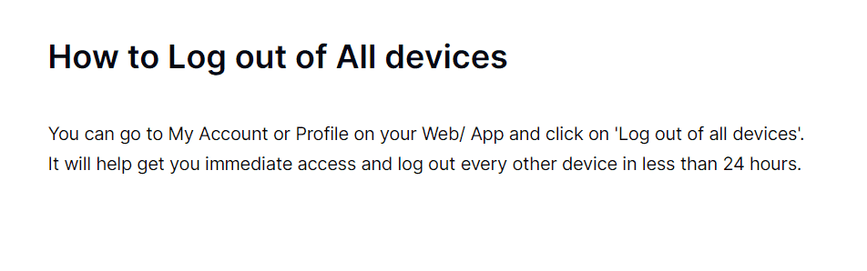 log out of all devices