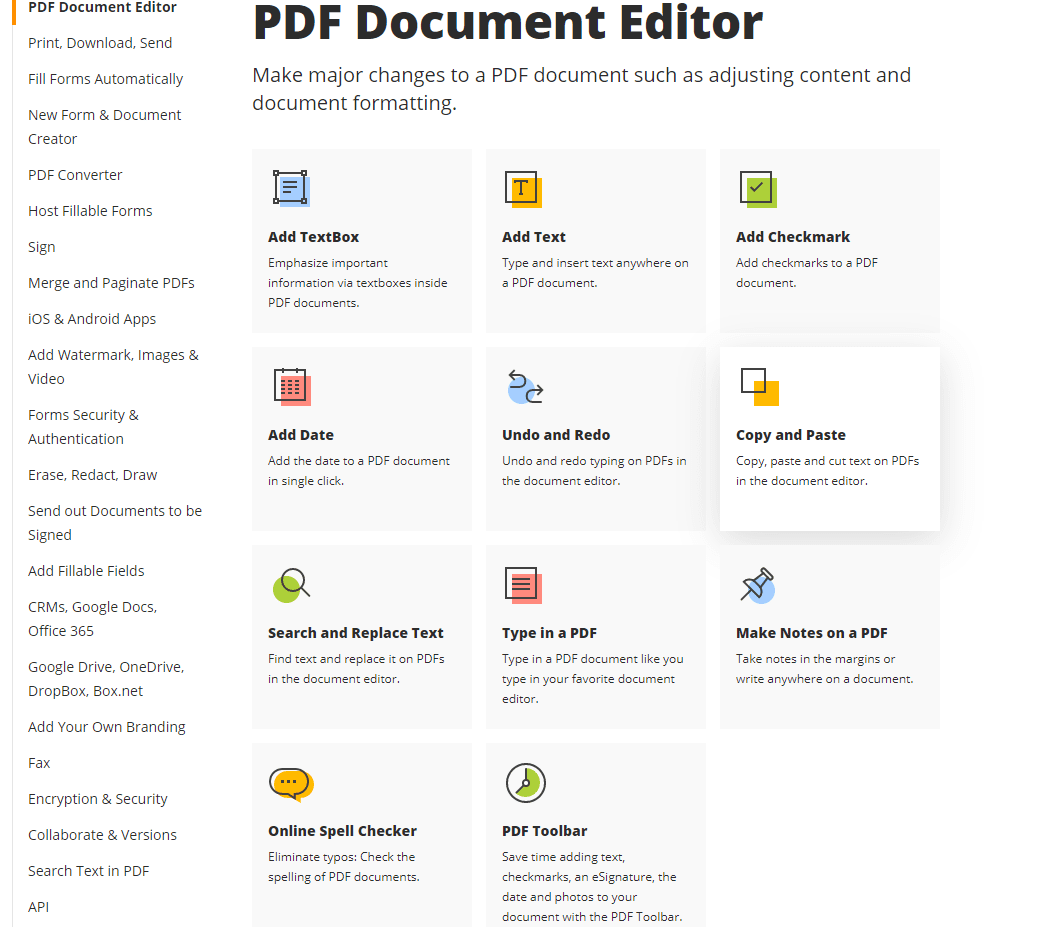 Features Of pdfFiller