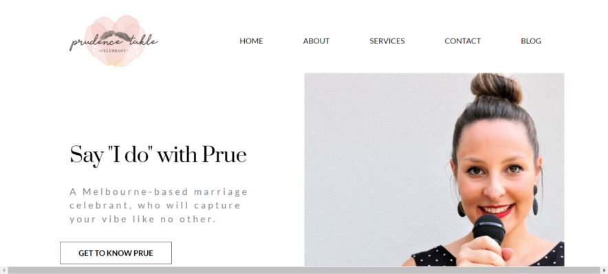 Prudence Takle Người nổi tiếng về hôn nhân - trang web mẫu của pagecloud