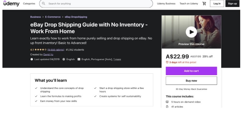 eBay Drop Shipping Guide with No Inventory Course