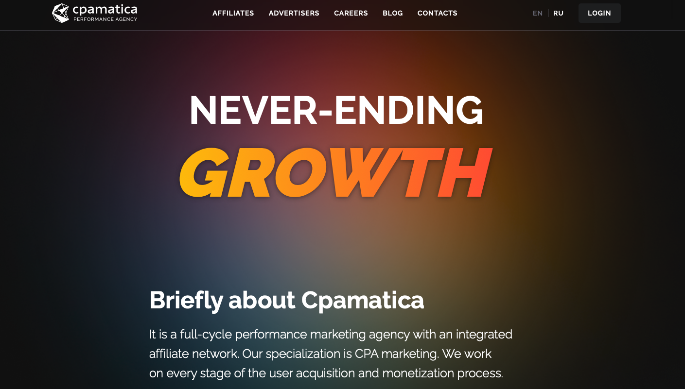 Cpamatica best adult ad network