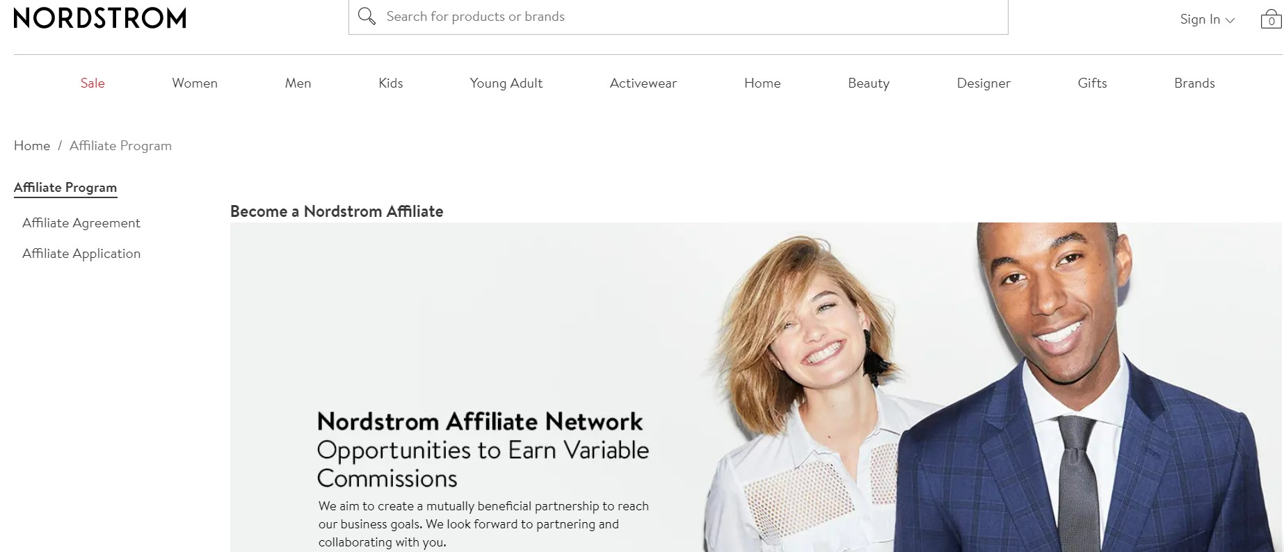 Nordstrom Luxury Affiliate Programs