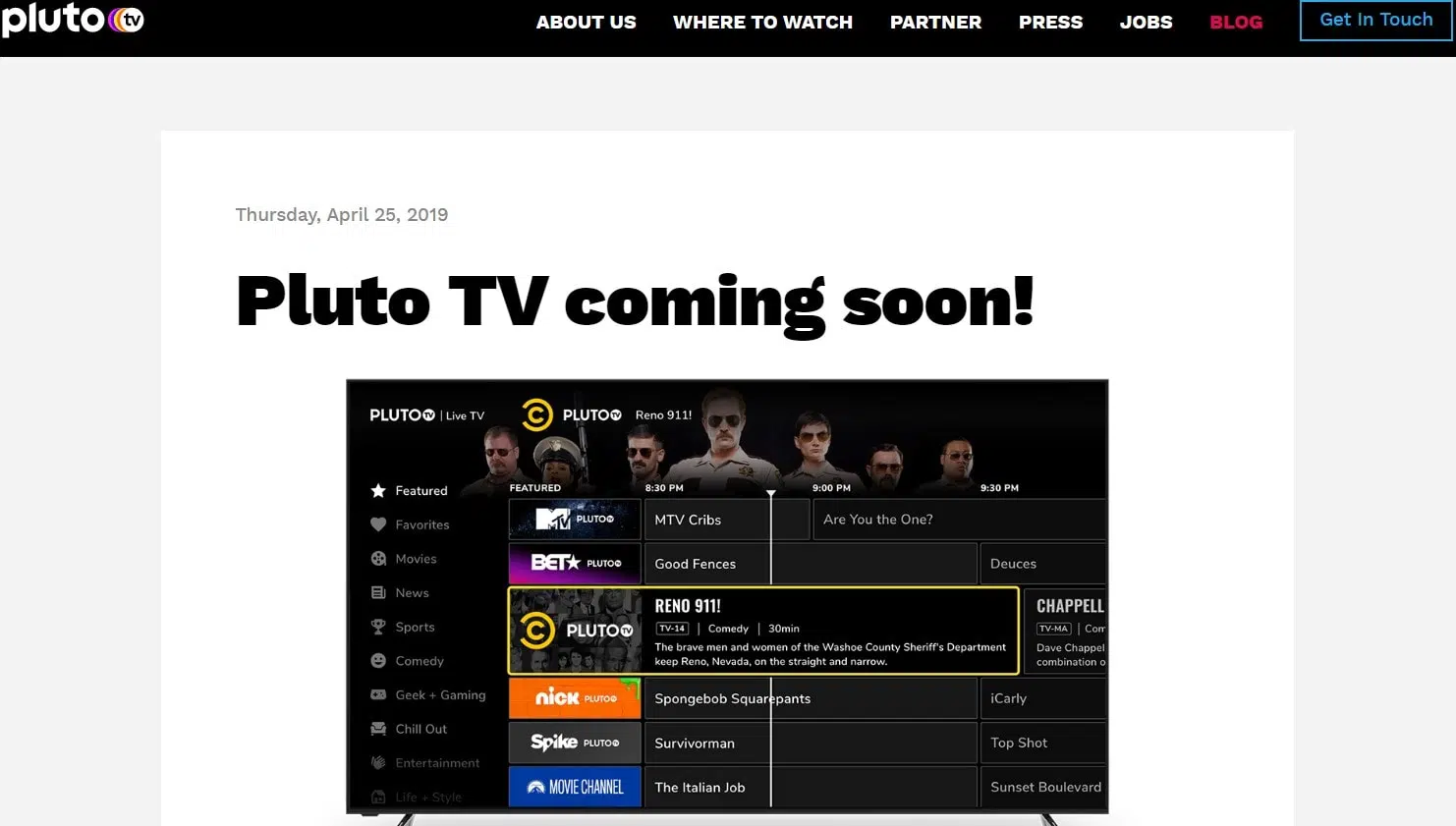 Pluto TV: Project Free-TV-Alternativen