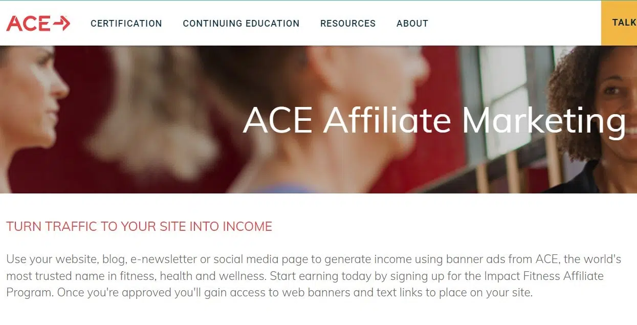 ACE Fitness Weight Loss affiliate programs