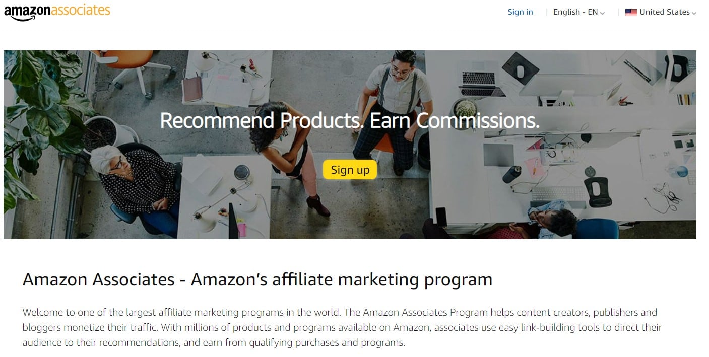 Amazon Associates Woodworking Affiliate Programs