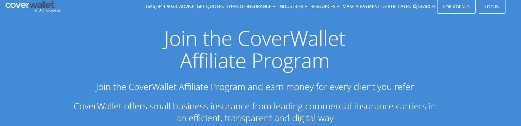 Coverwallet Insurance affiliate program