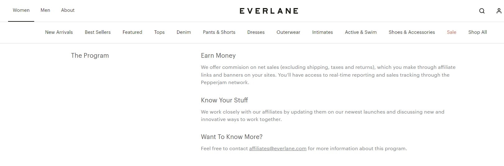 Everlane Affiliate Programs