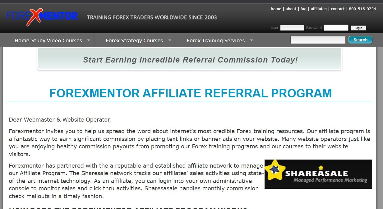 Forex Mentor Investing affiliate program