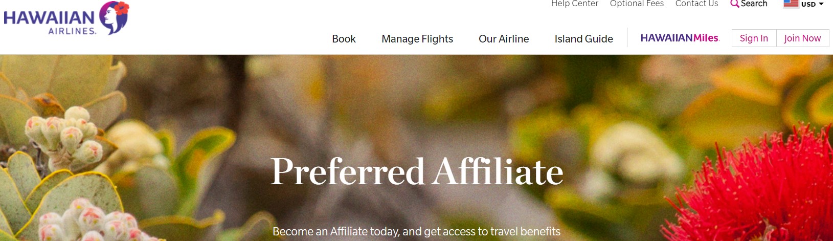 Hawaiian Airlines Affiliate Program