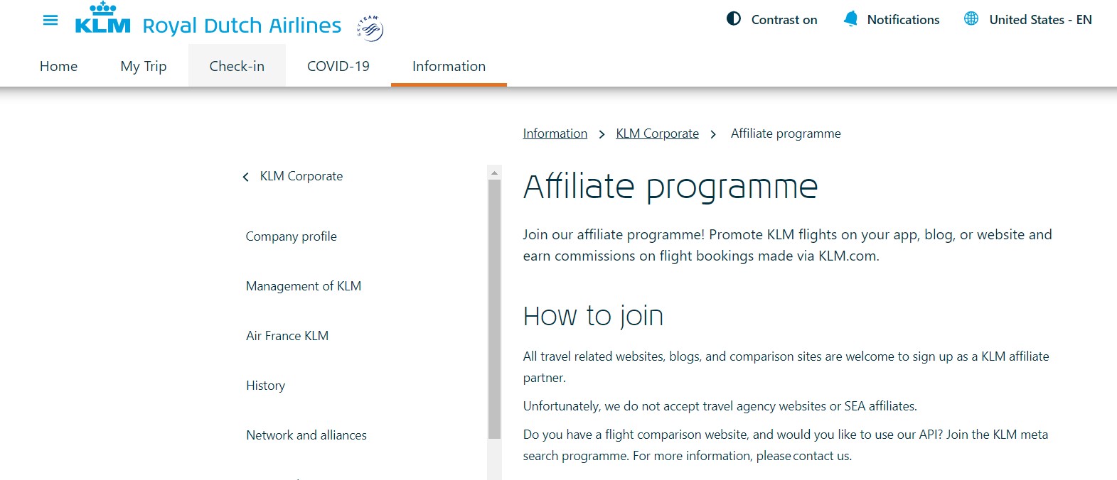  Klm Royal Dutch Airlines Affiliate Program