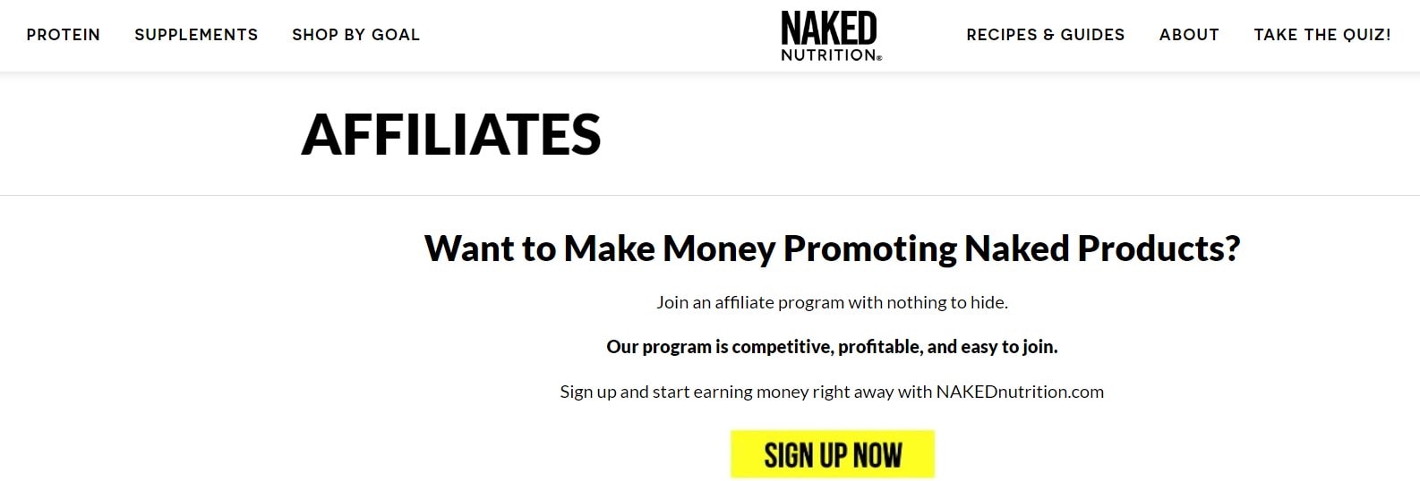 Naked Nutrition Affiliate Programs