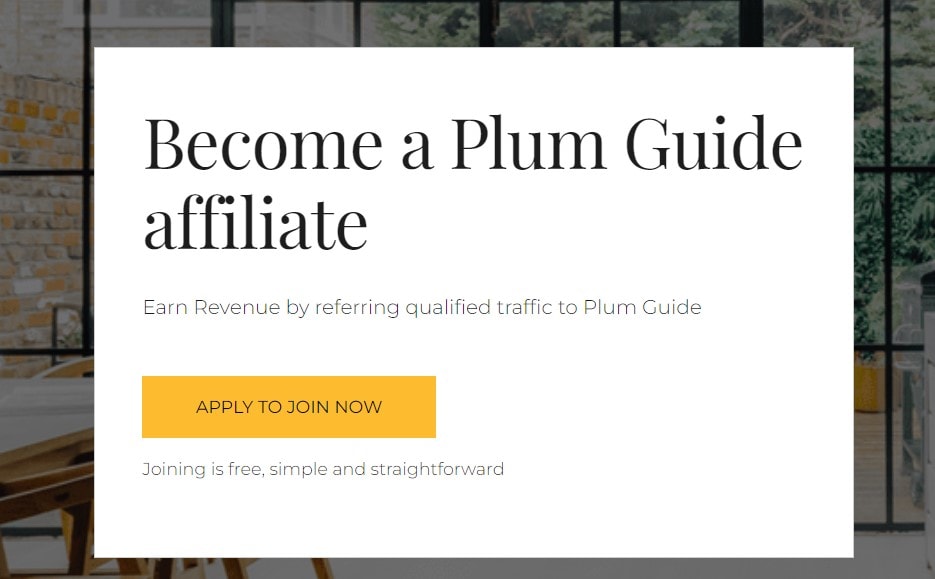 Plum Guide affiliate programs