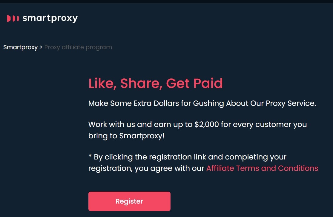 Smartproxy Affiliate Programs