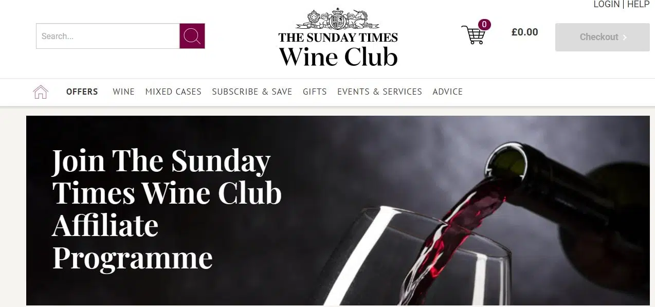 The Sunday Times Wine Club affiliate programs