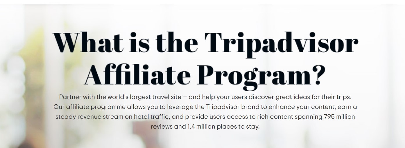 TripAdvisor affiliate programs