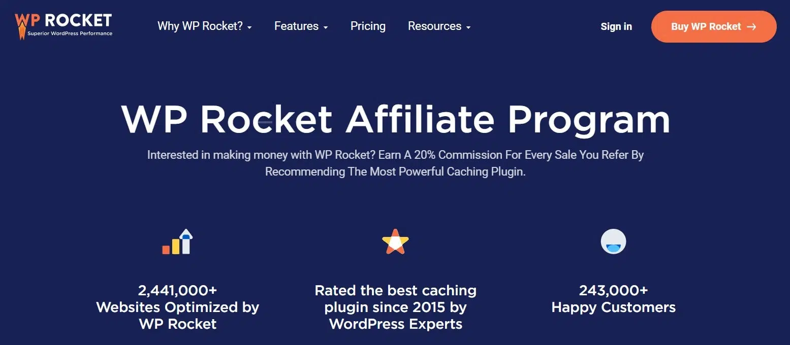 WP Rocket affiliate programs