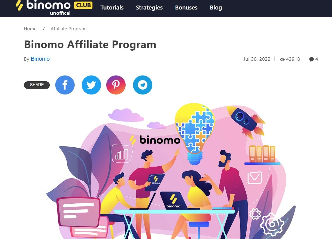 Binomo forex Affiliate Programs 