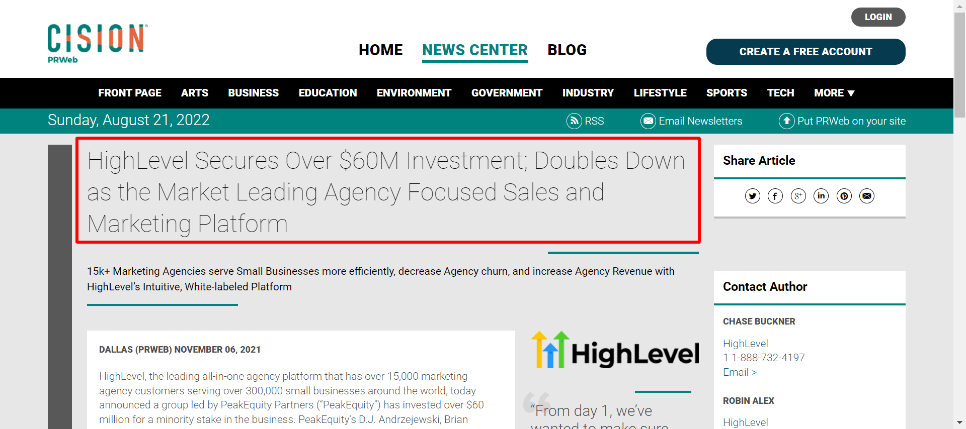 HighLevel-Secures-Over-60M-Investment