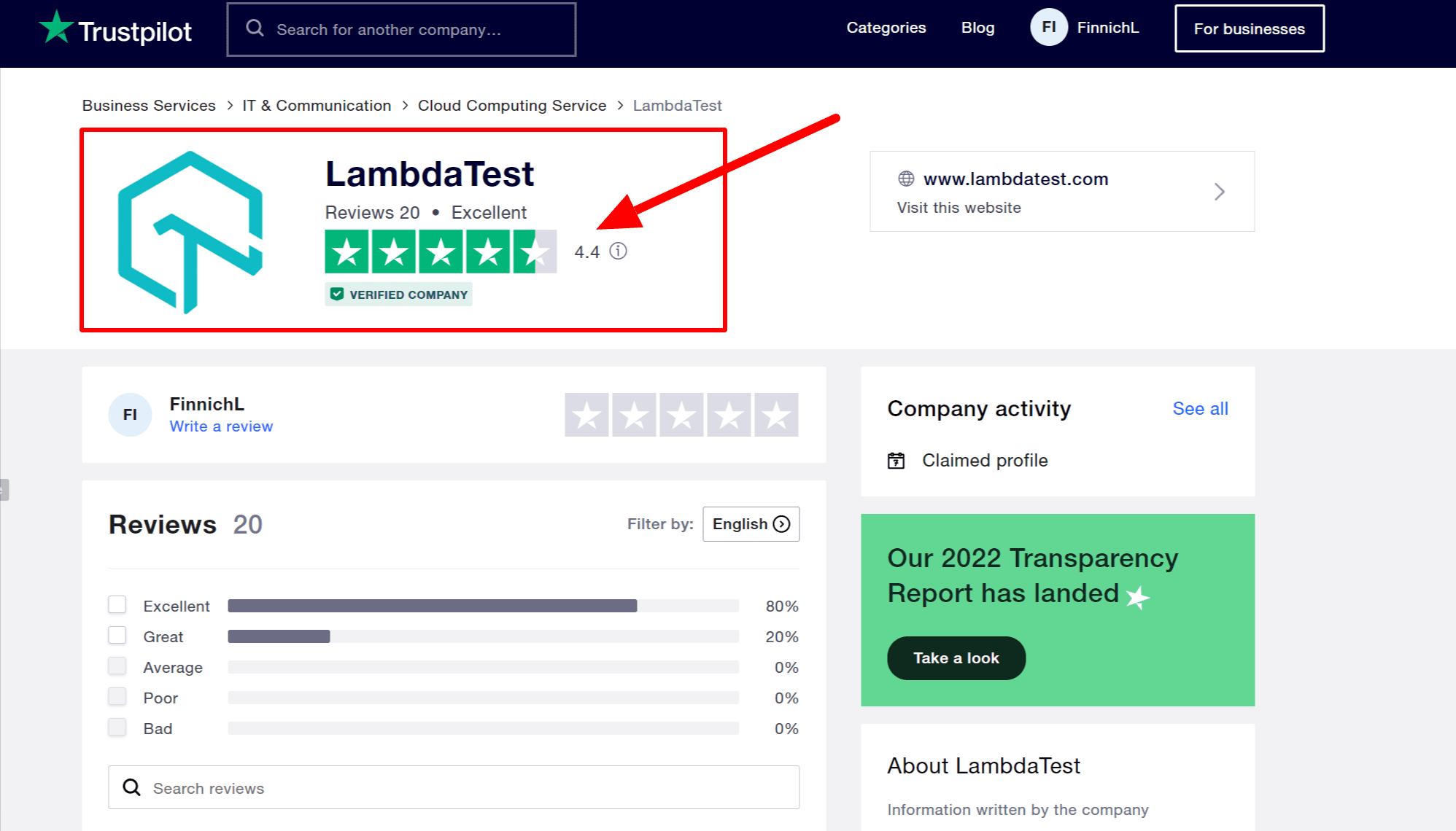 LambdaTest 评论 在 Trustpilot 上阅读客户服务评论