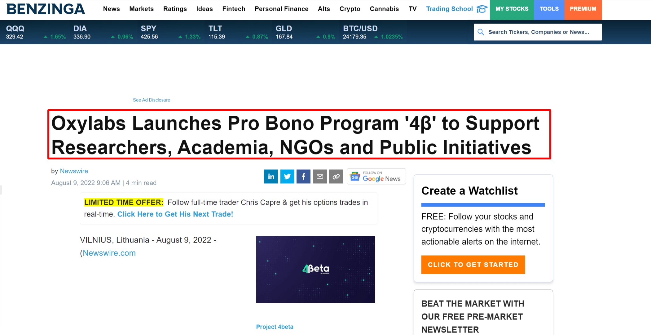 Oxylabs Launches Pro Bono Program