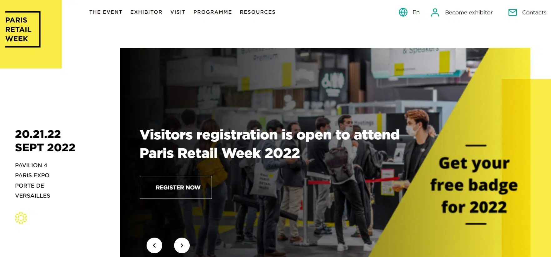 Paris Retail Week Areas of Exhibition at Paris Retail Week